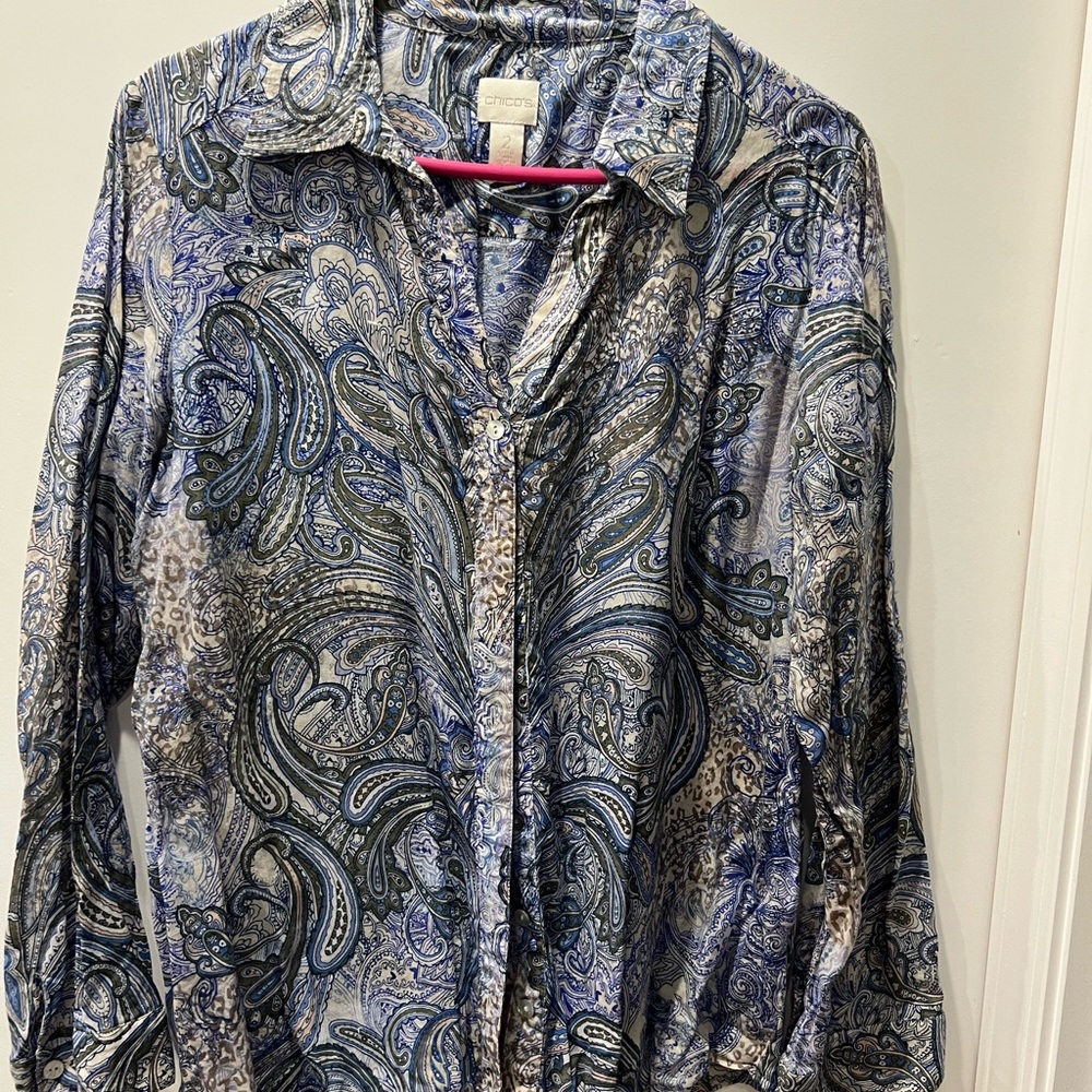 Womens paisley blouse